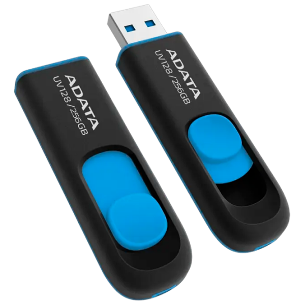 USB Flash ADATA UV128 256 GB Black USB 3.2, Plastic photo 1