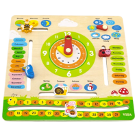 Развивающий набор VIGA Calendar & Clocks Развитие, 3+