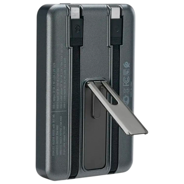 Power Bank 10000 мАч RivaCase VA2608 (20 Вт) Серый  photo 6