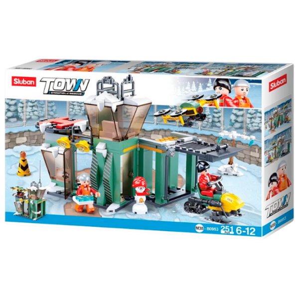 Constructor Sluban Snowfield Rescue Green Numărul de piese 251, 6+ photo 1