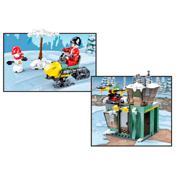 Constructor Sluban Snowfield Rescue Green Numărul de piese 251, 6+ photo 6
