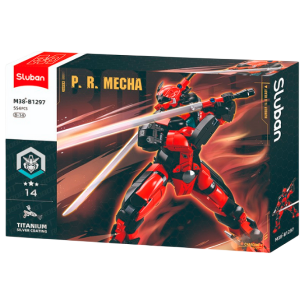 Constructor Sluban Robot Ninja Red Numărul de piese 554, 6+ photo 1