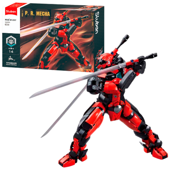 Constructor Sluban Robot Ninja Red Numărul de piese 554, 6+ photo 2