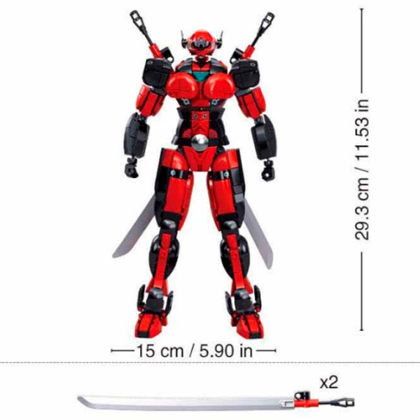 Constructor Sluban Robot Ninja Red Numărul de piese 554, 6+ photo 5