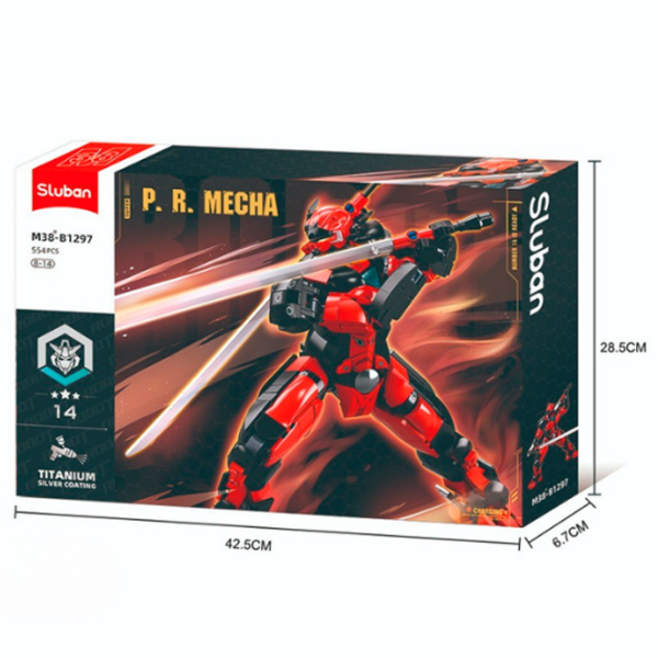 Constructor Sluban Robot Ninja Red Numărul de piese 554, 6+ photo 6