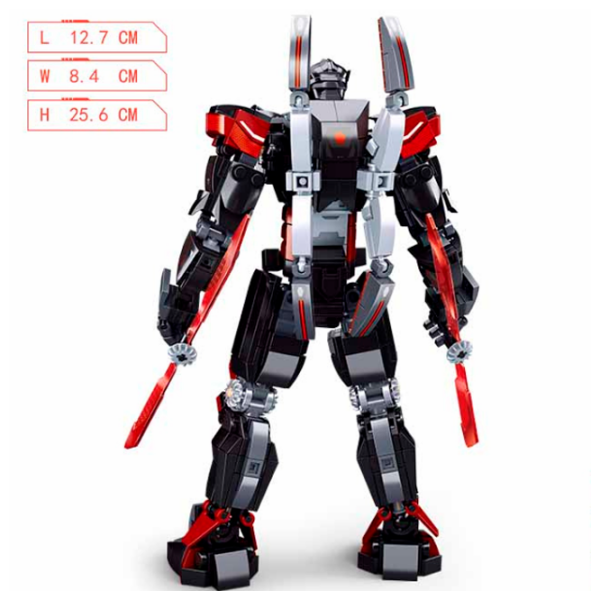 Constructor Sluban Robot Hoinarul obscur Black Numărul de piese 585, 6+ photo 4
