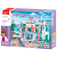 Constructor Sluban Spitalul municipal central Pink Numărul de piese 668, 8+