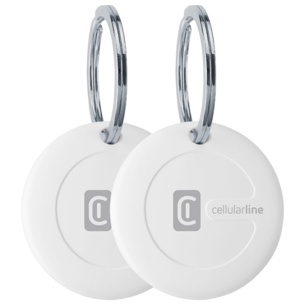 Смарт трекер Cellularline Tracy iOS 2Pack Белый  photo 1