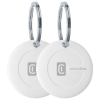 Смарт трекер Cellularline Tracy iOS 2Pack Белый 
