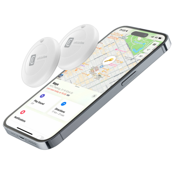 Смарт трекер Cellularline Tracy iOS 2Pack Белый  photo 5
