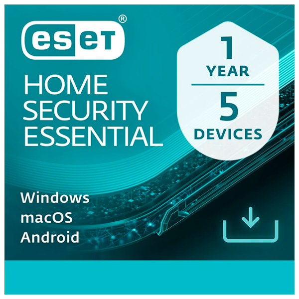 Антивирус ESET Home Security Essential 1 year 5 devices Карточка 5, Карточка, 12 photo 1