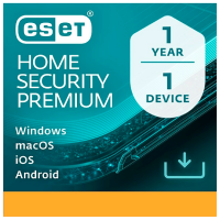 Антивирус ESET Home Security Premium For 1 year for 1 device Карточка 1 Устройство, Карточка, 12