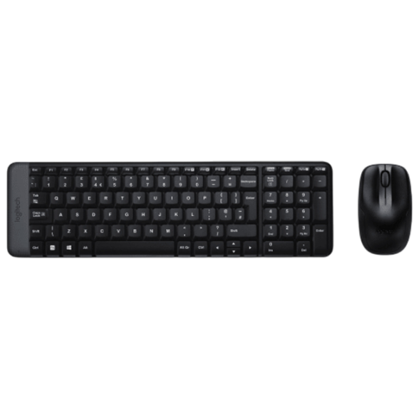 Клавиатура и Мышь Logitech Desktop MK220 Черный Для дома и офиса, Беспроводные photo 1