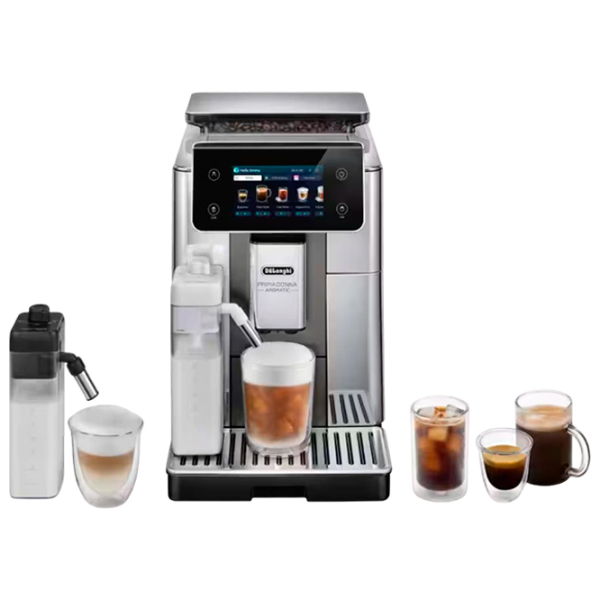 Кофемашина DeLonghi PrimaDonna Aromatic Серебряный 1450 Вт, 2.2 л, Thermoblock photo 2
