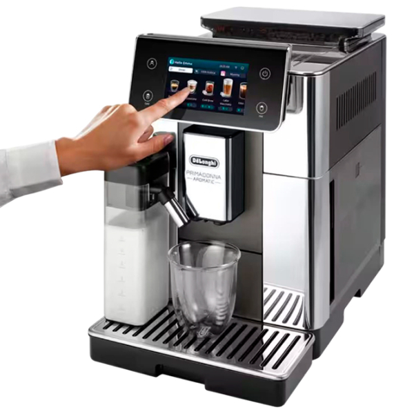 Кофемашина DeLonghi PrimaDonna Aromatic Серебряный 1450 Вт, 2.2 л, Thermoblock photo 3