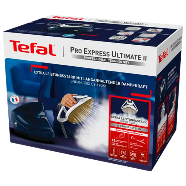 Fier de călcat Tefal GV9720E0 Blue 3000 W, 170 g/min, 1.2 l, Metal photo 5