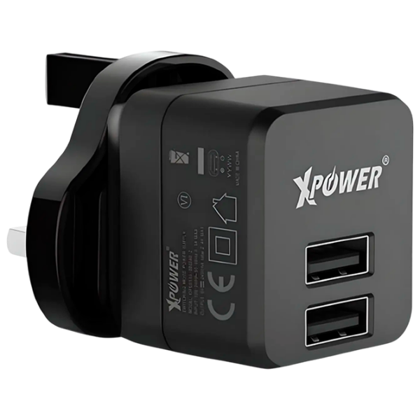 Încărcător de rețea XPower 2USB 2.4A () Black 2.4 A / Black photo 1