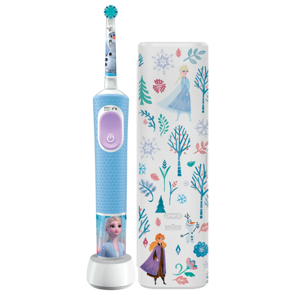 Зубная электрощетка Braun Kids Vitality D103.4132КХ FROZEN II + CASE ORAL-B Синий  photo 2