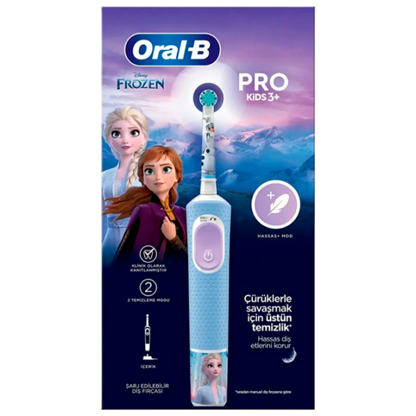 Зубная электрощетка Braun Kids Vitality D103.4132КХ FROZEN II + CASE ORAL-B Синий  photo 3