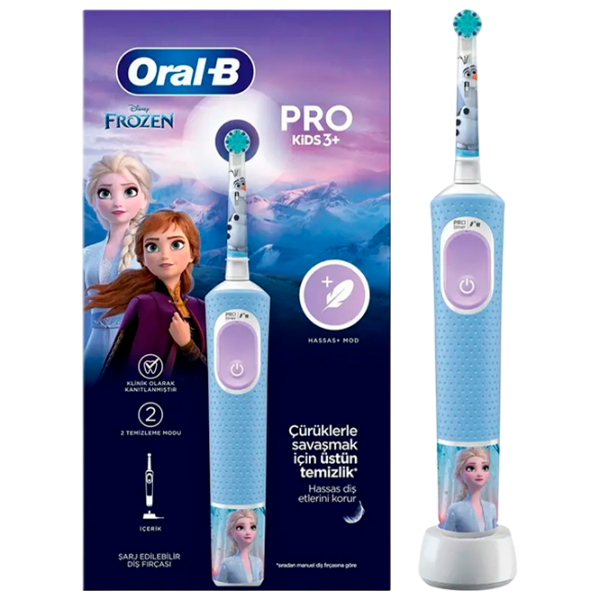 Зубная электрощетка Braun Kids Vitality D103.4132КХ FROZEN II + CASE ORAL-B Синий  photo 4