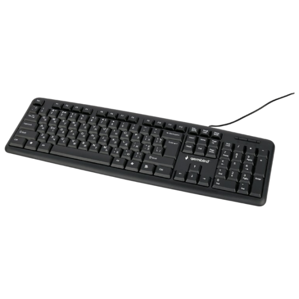 Tastatură Gembird KB-U-103-UA Black Home and Office, Cu fir photo 2