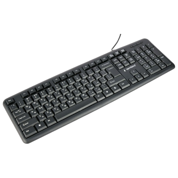Tastatură Gembird KB-U-103-UA Black Home and Office, Cu fir photo 3
