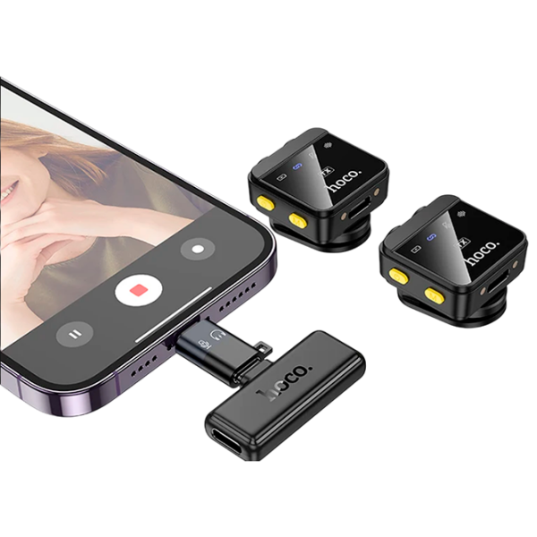 Микрофон Hoco L17 Dual-Mic Magnetic Черный  photo 2
