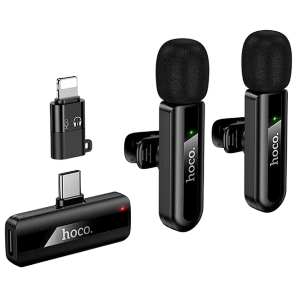 Microfon Hoco L20A Dual-Mic Fair Black  photo 1