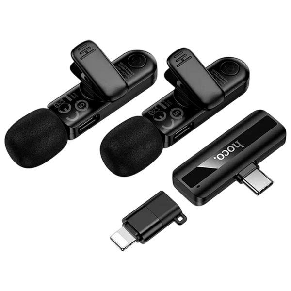 Microfon Hoco L20A Dual-Mic Fair Black  photo 2