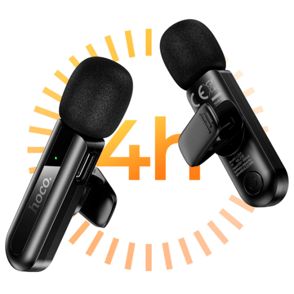 Microfon Hoco L20A Dual-Mic Fair Black  photo 4