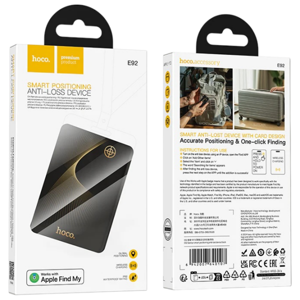 Smart Tracker Hoco E92 Saviour Black  photo 5