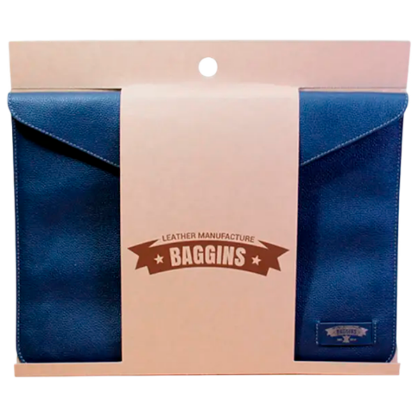 Чехол для ноутбука Baggins Leather Sleeve Lock 14" Синий  photo 3