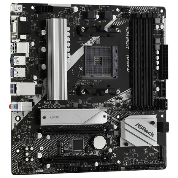 Placă de bază ASRock A520M PRO4 mATX  photo 3