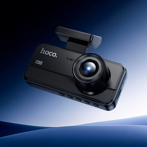 Cameră Auto Hoco DV15 2k Front + Interrior + Rear Cam Black / Black photo 8