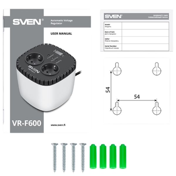 Стабилизатор напряжения Sven VR-F600 ( / ) Серый  photo 8