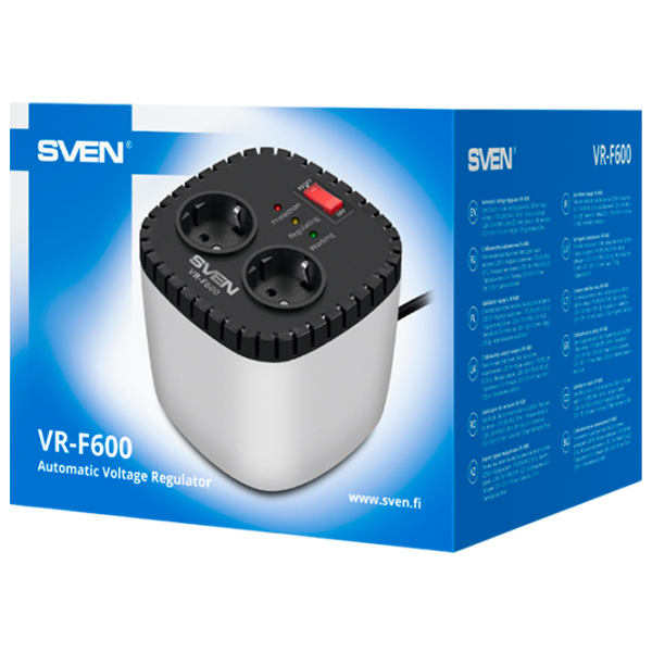 Стабилизатор напряжения Sven VR-F600 ( / ) Серый  photo 9