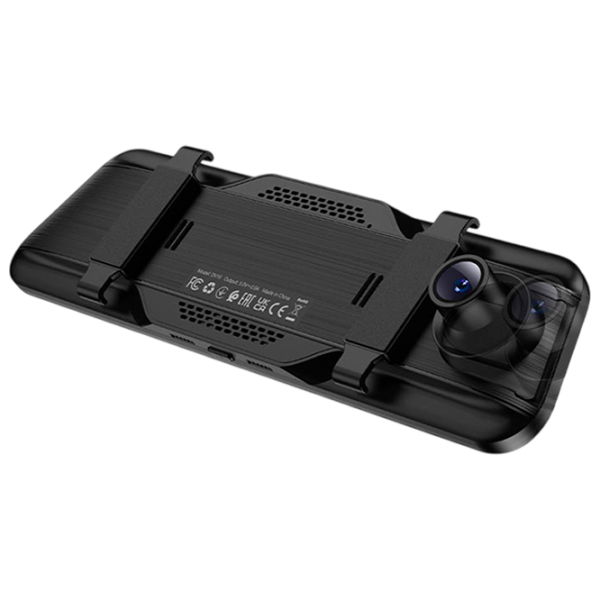Cameră Auto Hoco DV16 Rearview Mirror Driving Recorder + Rear Cam Black / Black photo 4