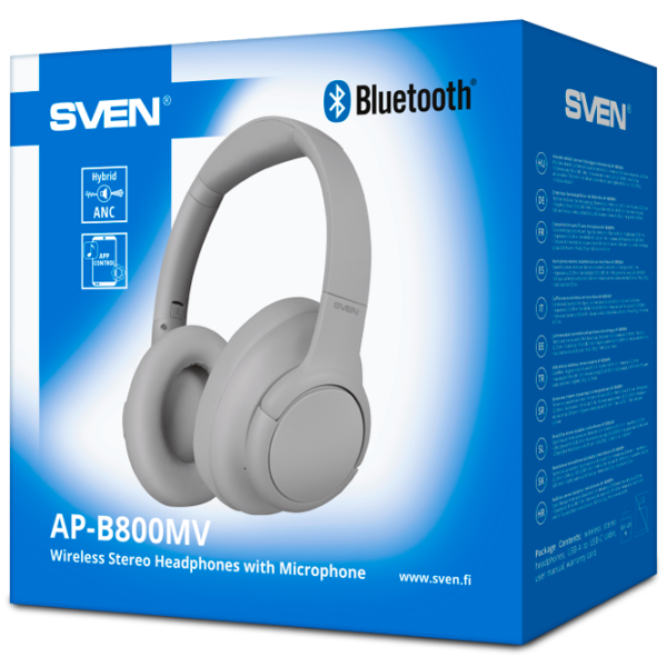 Căști Sven AP-B800MV Gray Fără fir / Personal / Over the ear photo 5