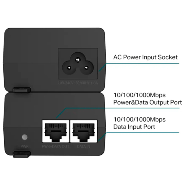 PoE Switch TP-Link PoE160S Black  photo 3