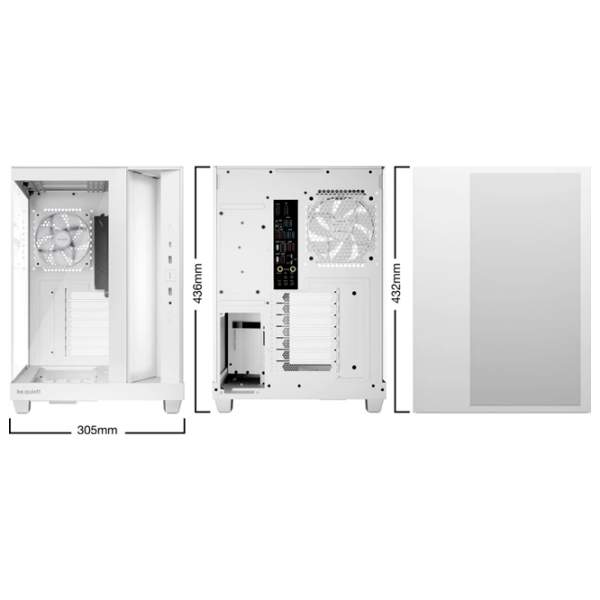 Carcasă Be quiet! LIGHT BASE 500 LX White micro ATX photo 7