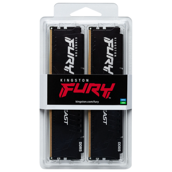 Оперативная память 16 ГБ Kingston FURY Beast KF560C36BBEK2-16 DIMM, DDR5, 6000 МГц photo 5