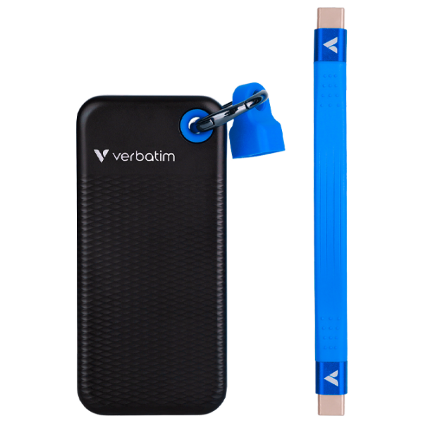 Unități de stocare externe SSD Verbatim Pocket 1 TB Black Blue  photo 1