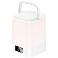 Lampă LED Hoco Smart Clock Night Light White Rețea