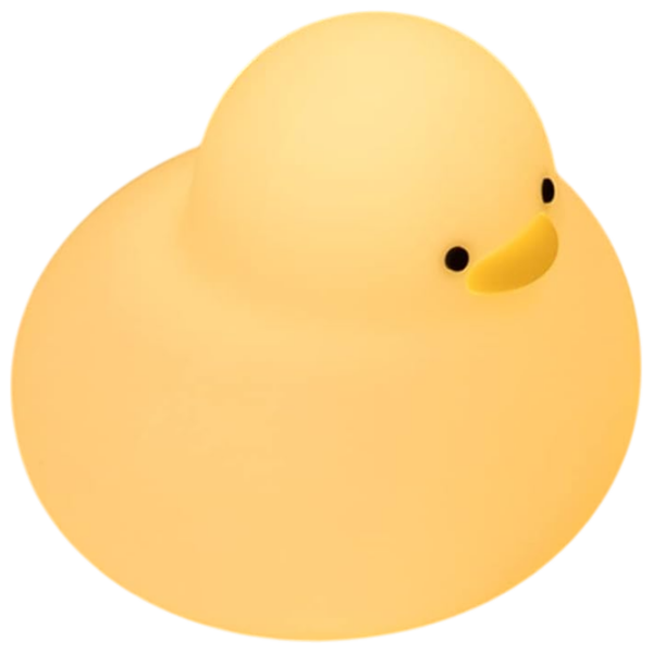 Lampă de noapte Hoco Silicone Lamp Duck White Acumulator photo 2