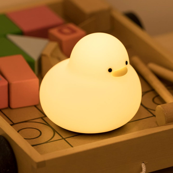 Lampă de noapte Hoco Silicone Lamp Duck White Acumulator photo 3
