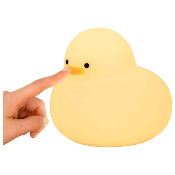 Lampă de noapte Hoco Silicone Lamp Duck White Acumulator photo 5