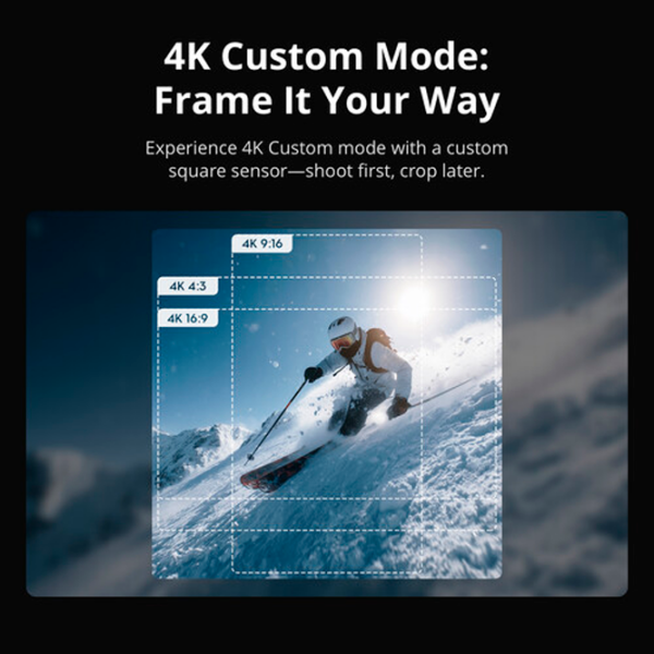 Cameră action DJI Action 6 Standard Combo Black 38 MP / 1950 mAh / IP68 photo 9