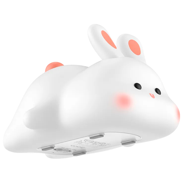 Lampă de noapte Hoco Silicone Lamp Rabbit White Acumulator photo 5