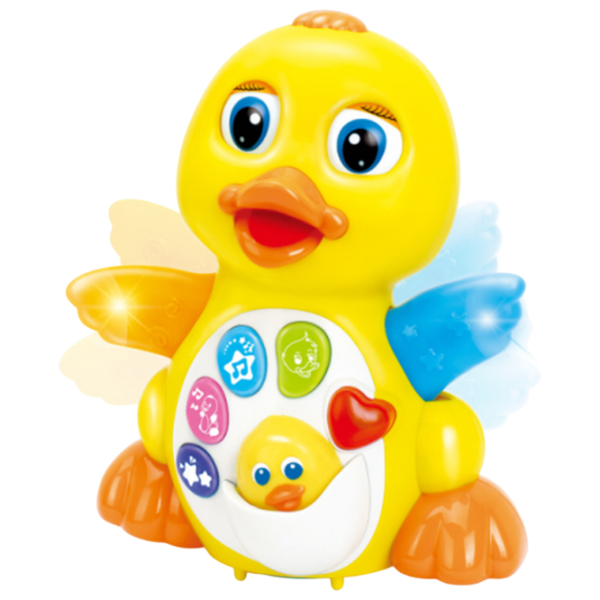 Joc educativ Hola Toys Funny Toys Dancing Duck 808 Yellow 0.6+ photo 3
