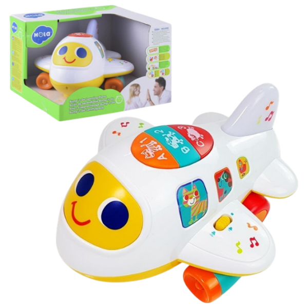 Развивающий набор Hola Toys Baby Intelligence Airplane 6103 Белый 1+ photo 1